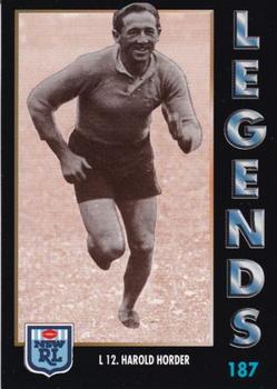 1994 Dynamic Rugby League Series 1 #187 Harold Horder Front